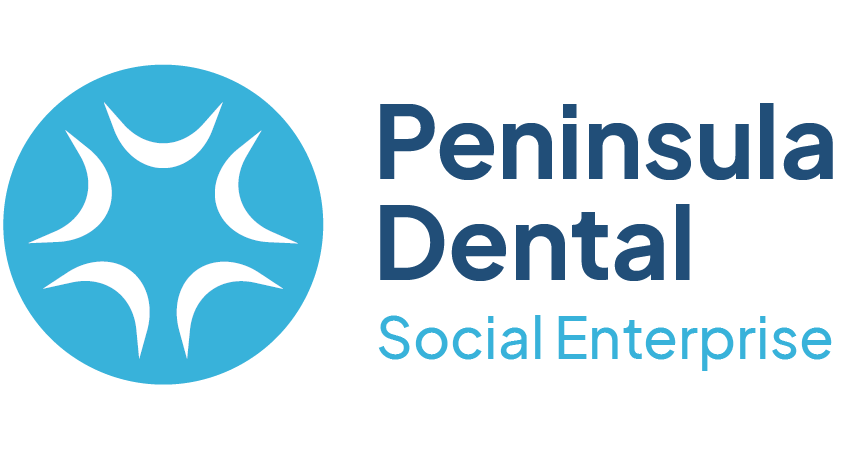 Peninsula Dental Social Enterprise logo - We train the next generation of dental professionals, treat local people, and help the most vulnerable in society.